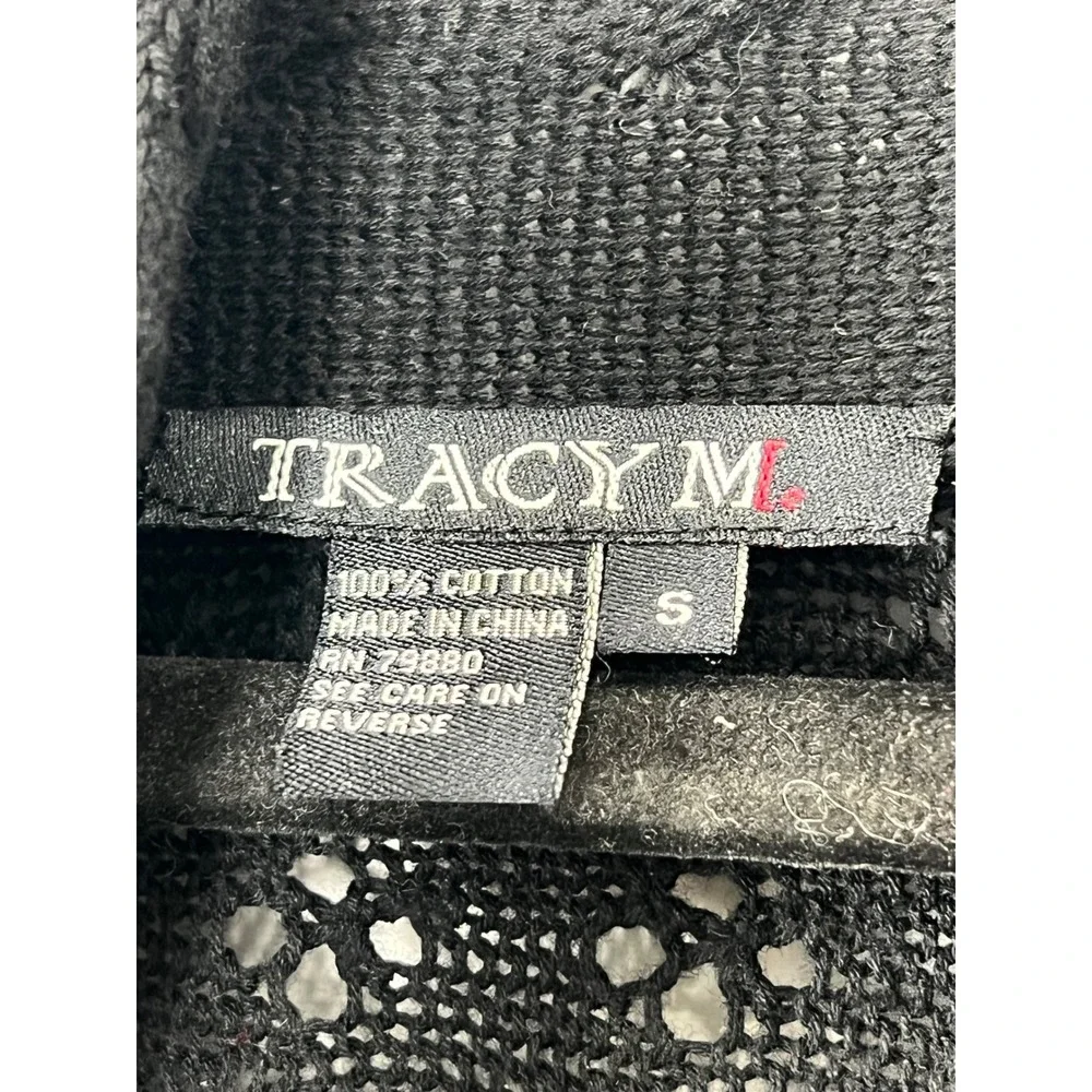 Y2K Cardigan Sweater Cowl Neck High Lo Open Knit‎ Sweater - Picture 7 of 7